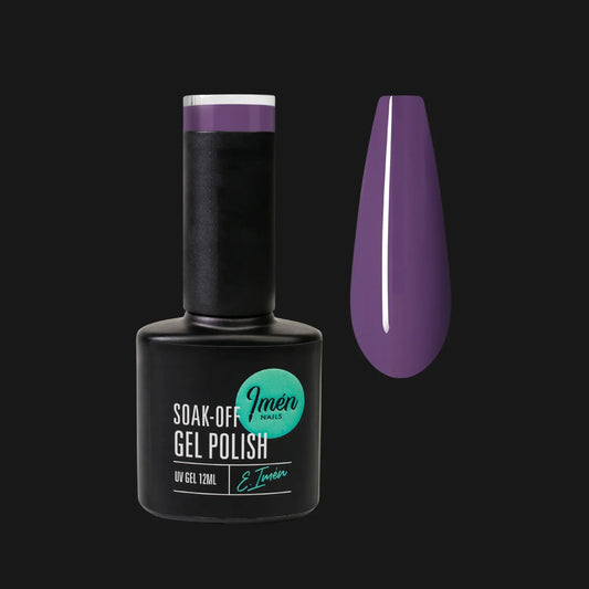 Esmalte semipermanente IMEN 121 de 12 ml con muestra de color
