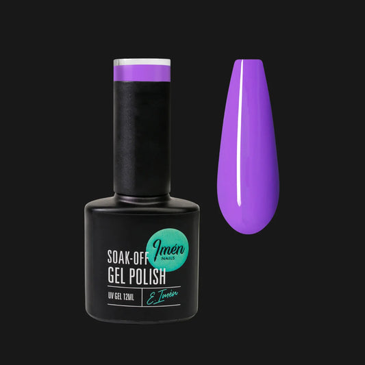 Esmalte semipermanente IMEN 126 de 12 ml con muestra de color