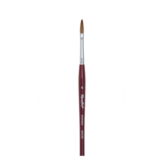 Pincel Roubloff AK33R-6 de pelo Kolinsky siberiano natural para acrílico, acrygel y polygel.
