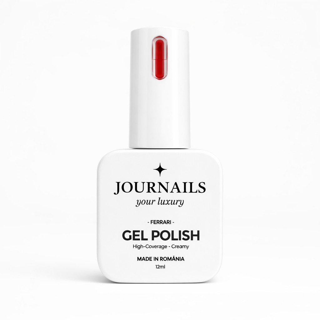 Journails gel polish rojo Ferrari uñas semipermanentes alta cobertura