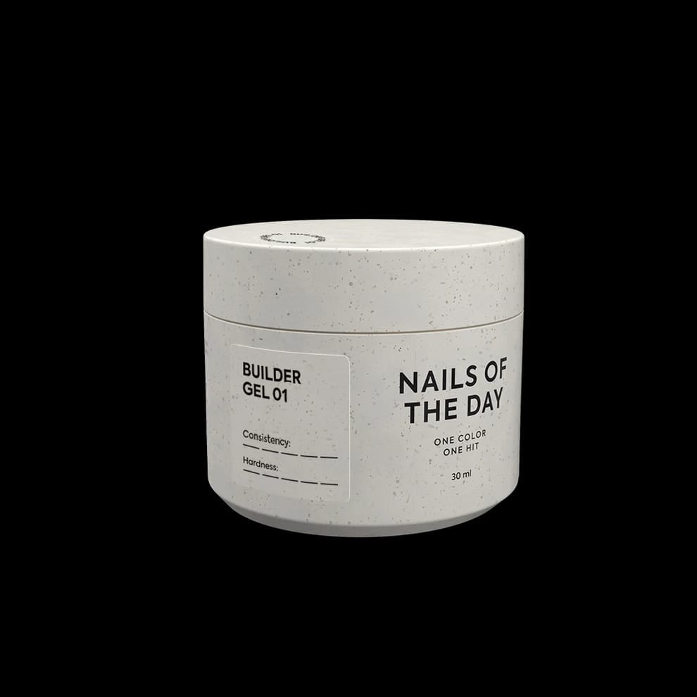 Gel constructor transparente NAILSOFTHEDAY 30ml para extensiones de uñas