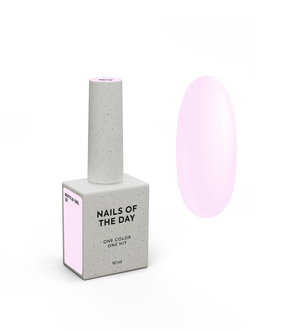 NAILSOFTHEDAY Bottle Gel 33 - Gel Ultra Fuerte Rosa Delicado, 10 ml