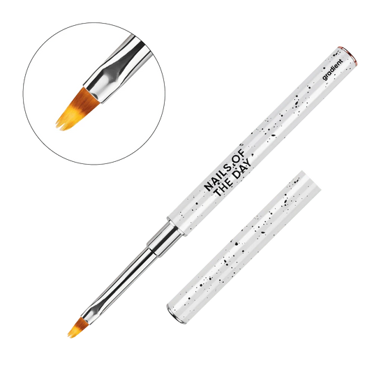NAILSOFTHEDAY Brush Gradient - un pincel de uñas de metal profesional con tapa, diseñado para crear degradados impecables, 12 mm