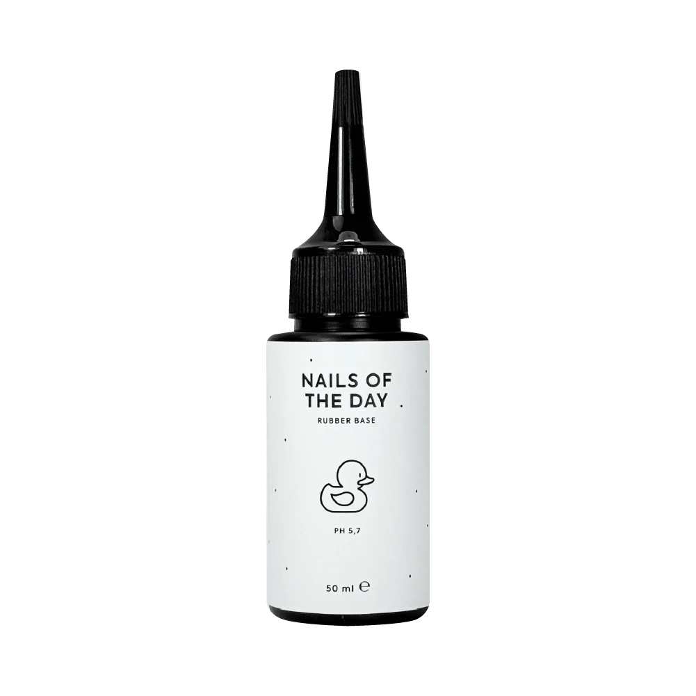 NAILSOFTHEDAY Rubber Base – base de caucho para uñas, 50 ml (recarga)