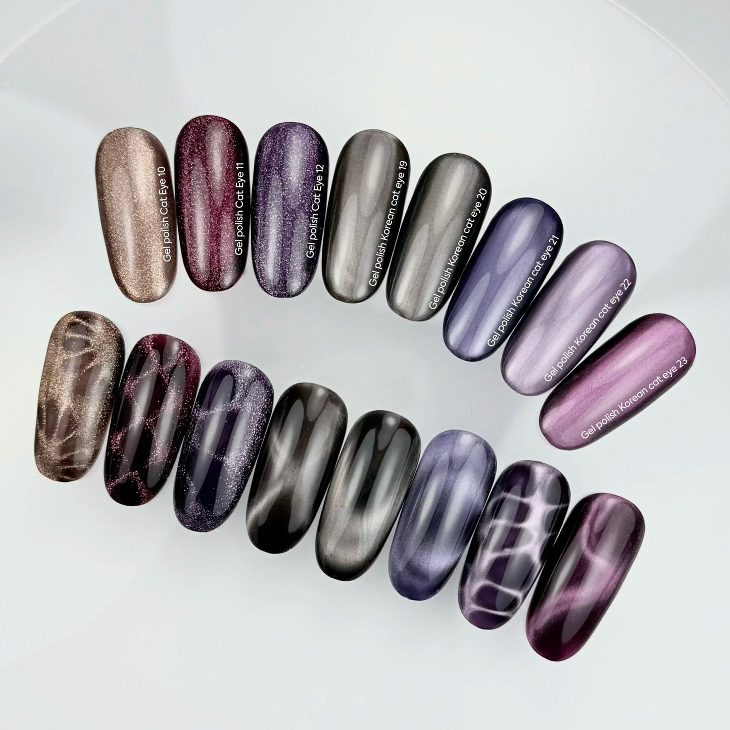 NAILSOFTHEDAY Korean Cat Eye 23 — esmalte efecto ojo de gato en tono rosa-violeta. 6 ml.