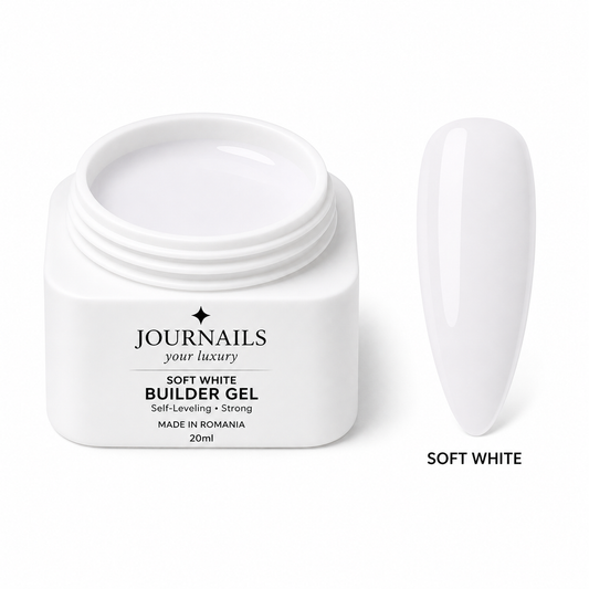 Builder GelSOFT WHITE – Gel Constructor Autonivelante Profesional 20ml