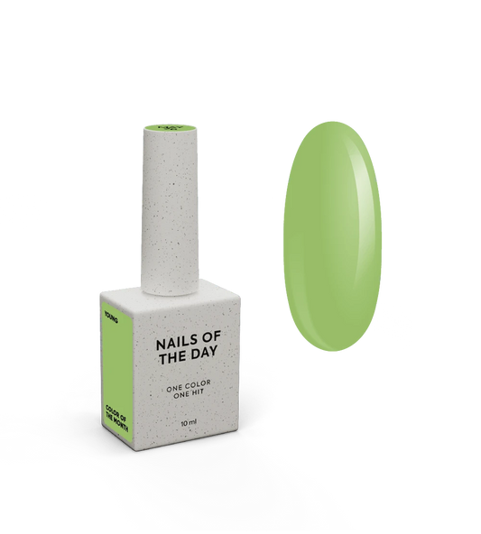 NAILSOFTHEDAY Color del Mes Mayo 2026 Young — oliva, cobertura en una capa, 10 ml