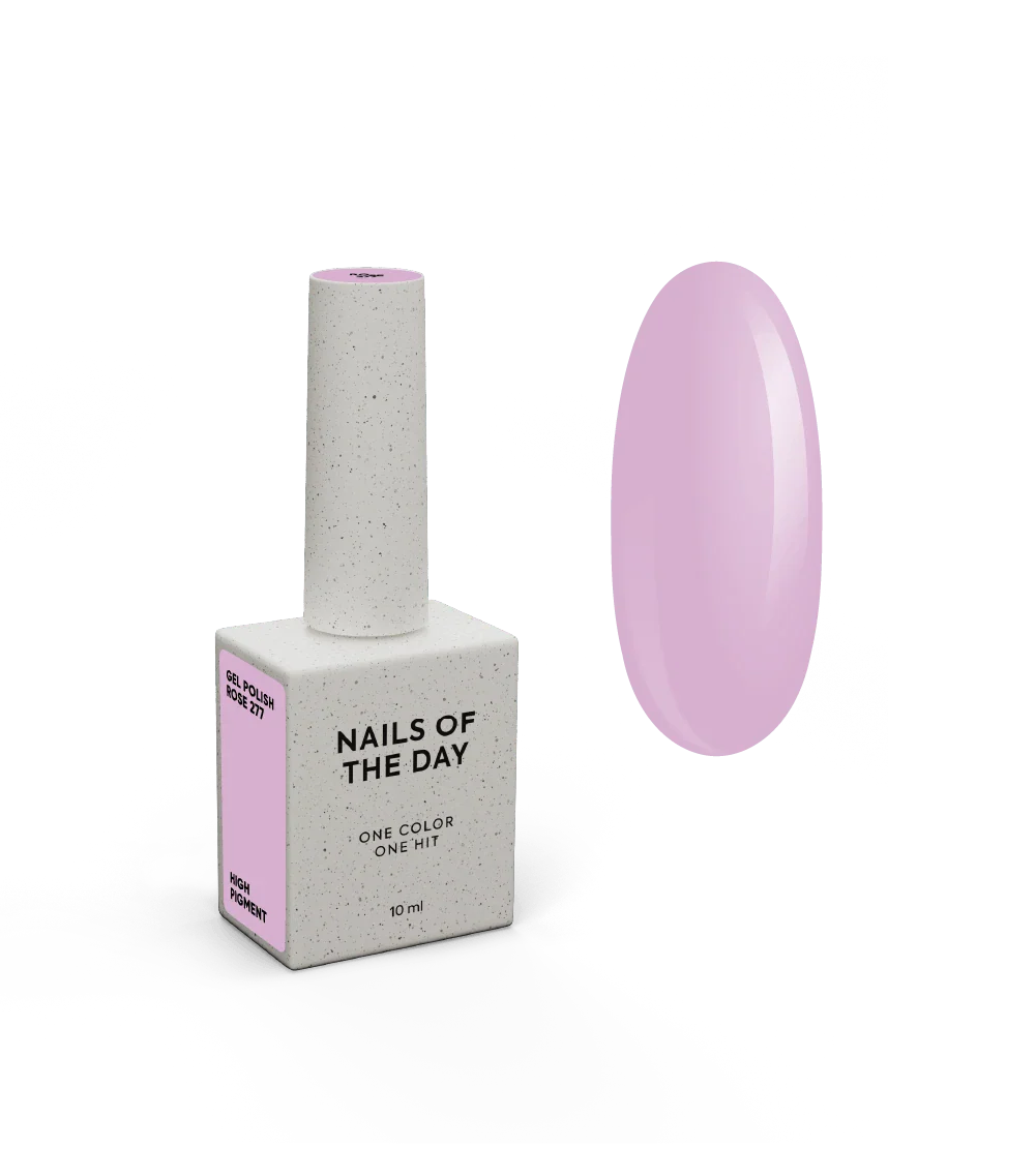 NAILSOFTHEDAY Let's Special Rose: esmalte semipermanente de uñas rosa polvoriento que cubre en una capa, 10 ml