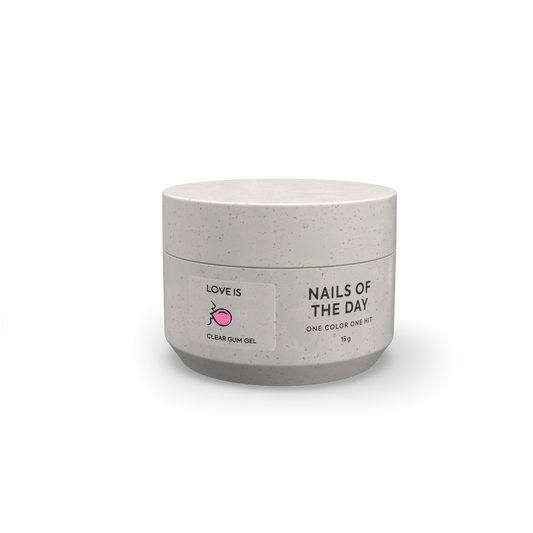 NAILSOFTHEDAY Love is Clear: gel-chicle transparente para crear diseños voluminosos en las uñas, 15 g