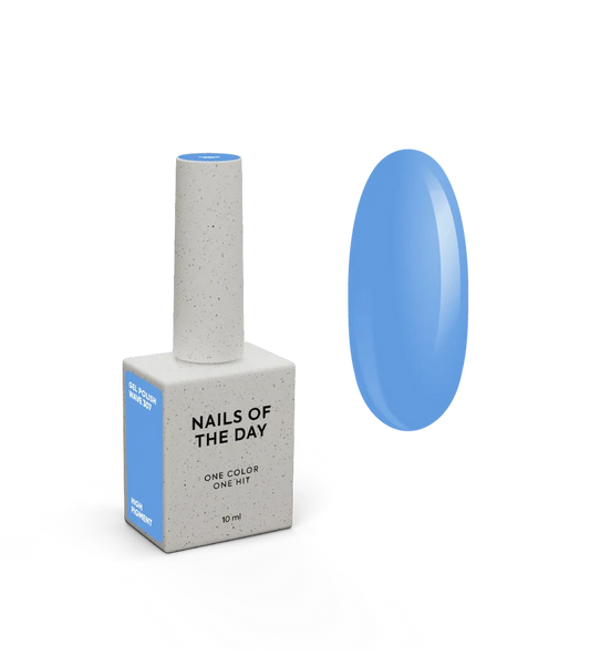 NAILSOFTHEDAY Gel Polish Wave 307 — esmalte semipermanente azul claro 