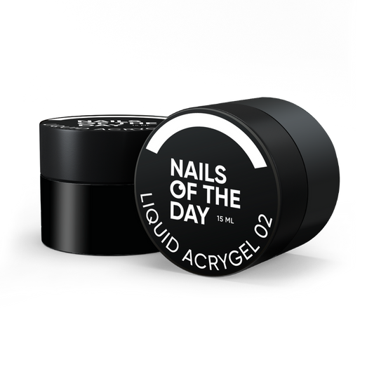  Liquid Acrygel 02 lechoso NAILSOFTHEDAY 15ml nueva fórmula