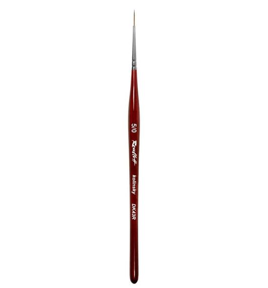 Pincel Roubloff DK43R-5/0 de pelo Kolinsky natural para líneas finas y manicura francesa.