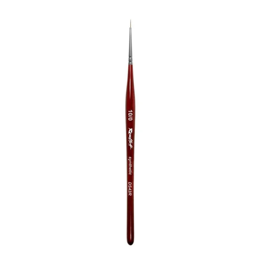 Pincel Roubloff DS43R-10/0 liner con fibra sintética imitación Kolinsky para líneas finas y Nail Art.