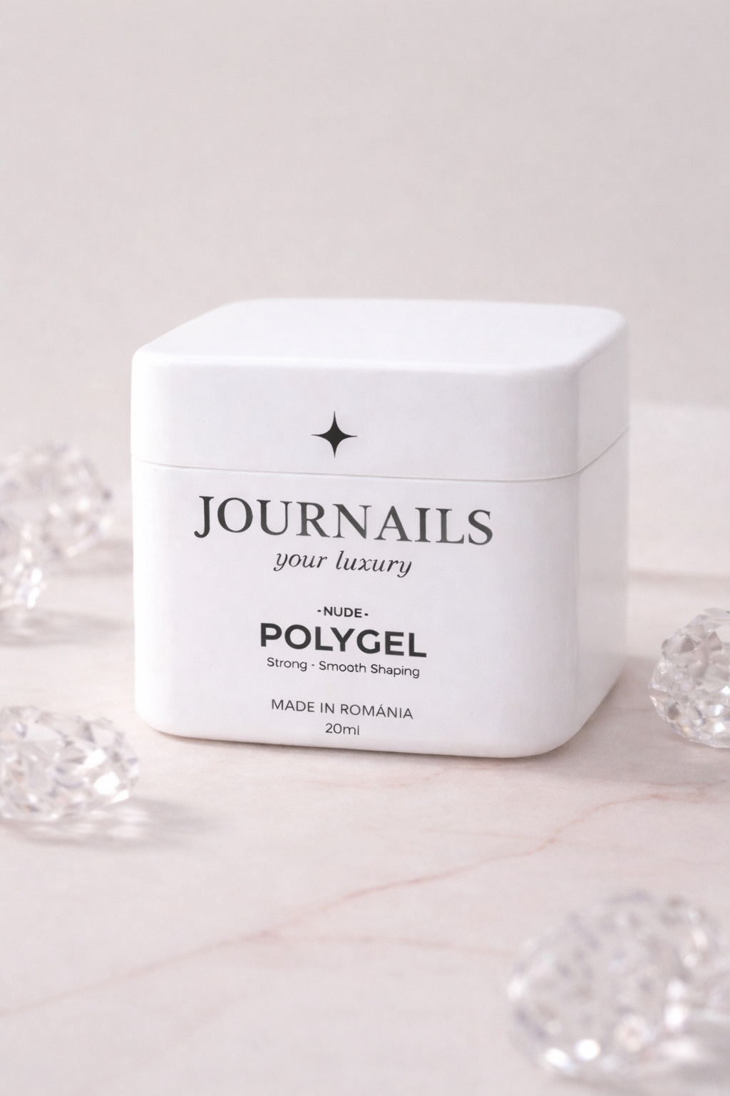 Polygel profesional JOURNAILS Nude 20 ml para construcción de uñas
