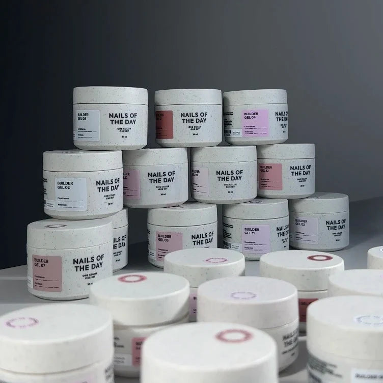 NAILSOFTHEDAY Builder Gel 13 — gel caramelo oscuro para extensiones de uñas, 15 ml