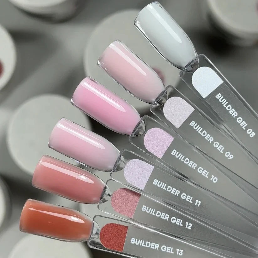 NAILSOFTHEDAY Builder Gel 12 — gel rosa nude para extensiones de uñas, 30 ml