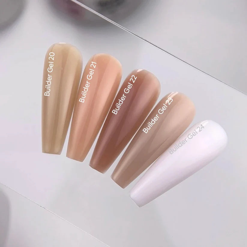 NAILSOFTHEDAY Builder Gel 21 — gel nude cálido para extensiones de uñas, 30 ml
