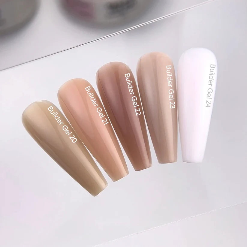NAILSOFTHEDAY Builder Gel 21 — gel nude cálido para extensiones de uñas, 30 ml