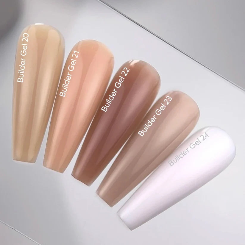 NAILSOFTHEDAY Builder Gel 21 — gel nude cálido para extensiones de uñas, 15 ml