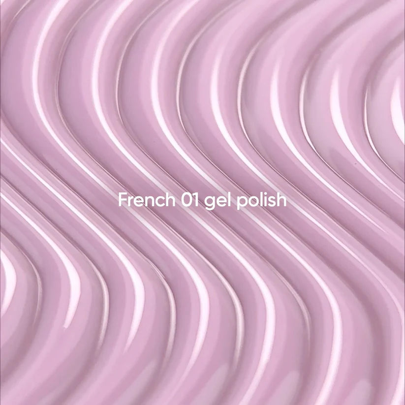 NAILSOFTHEDAY Gel Polish French 01 — esmalte semipermanente rosa nude con nivel reducido de pigmentación, 10 ml