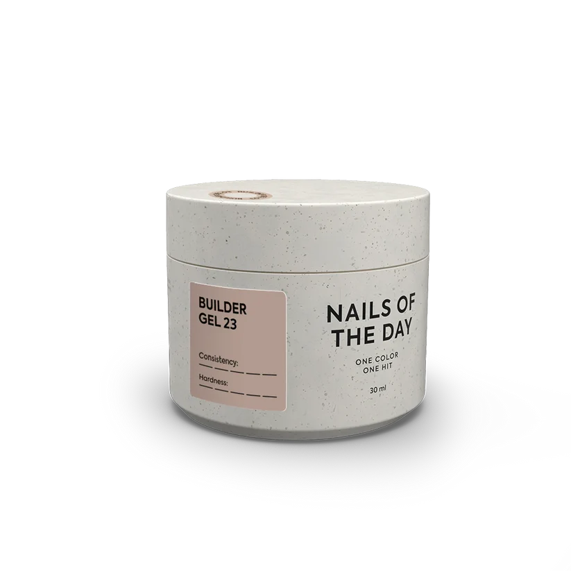 NAILSOFTHEDAY Builder Gel 23 — gel nude frío para extensiones de uñas, 30 ml
