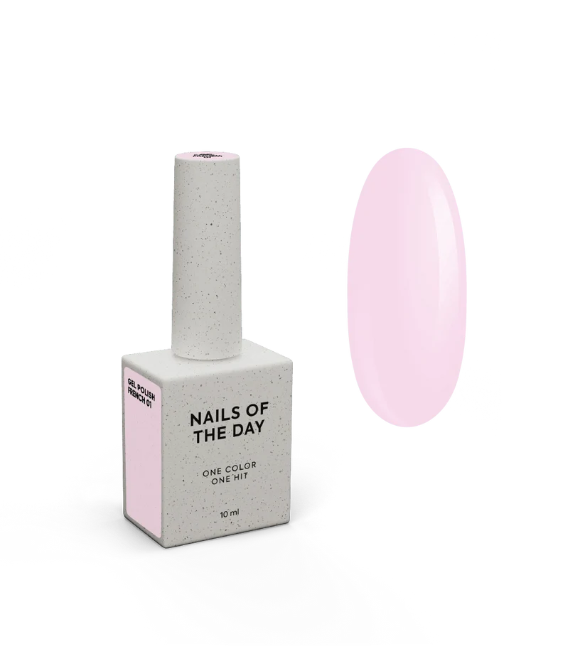 NAILSOFTHEDAY Gel Polish French 01 — esmalte semipermanente rosa nude 