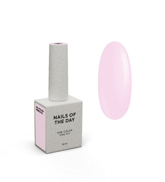 NAILSOFTHEDAY Gel Polish French 01 — esmalte semipermanente rosa nude con nivel reducido de pigmentación, 10 ml