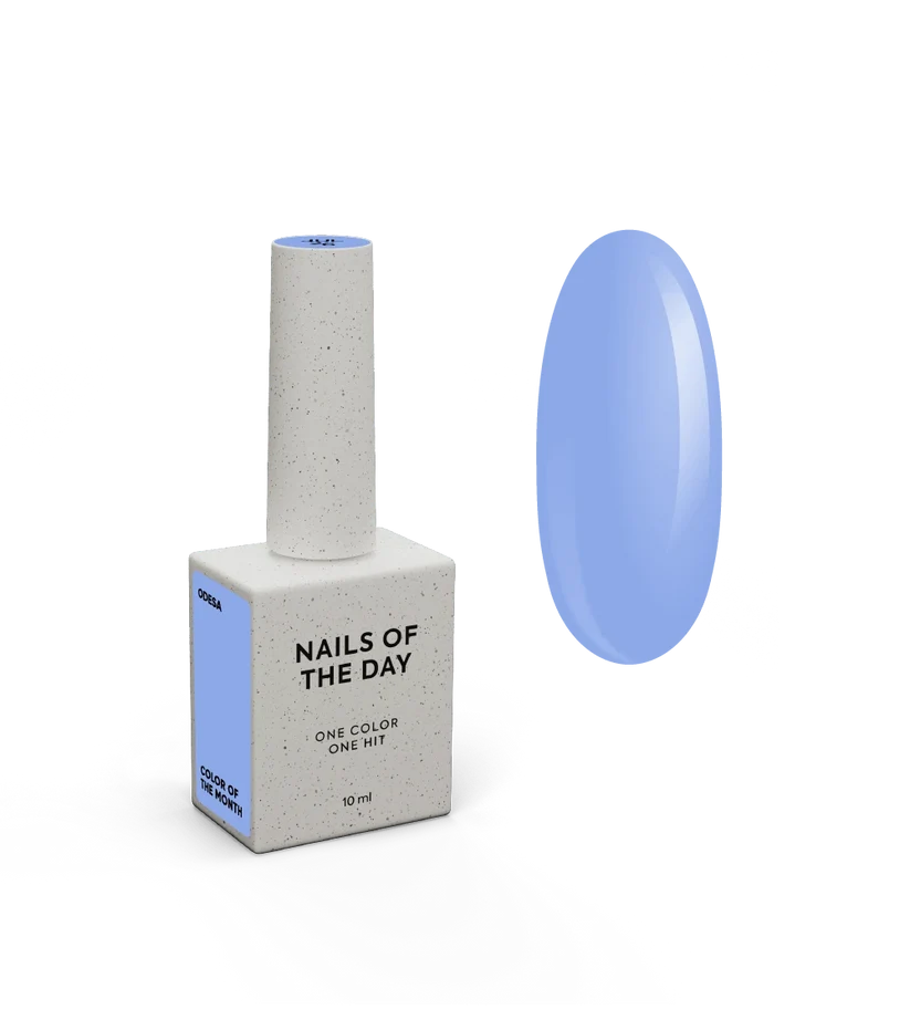 NAILSOFTHEDAY Color of the Month – Julio 2026 Odesa — azul de alta cobertura en una sola capa, 10 ml