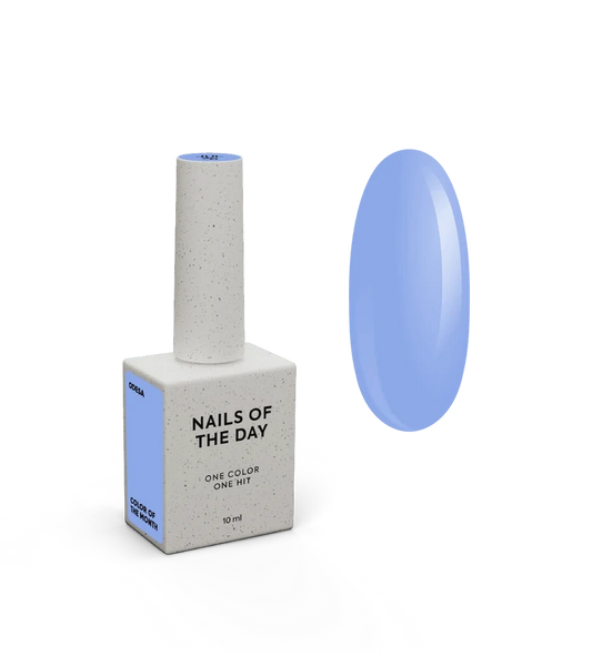 NAILSOFTHEDAY Color of the Month – Julio 2026 Odesa — azul de alta cobertura en una sola capa, 10 ml