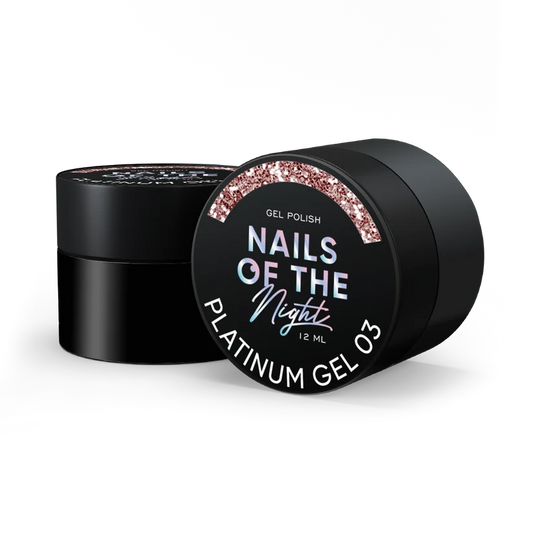 NAILSOFTHENIGHT Platinum Gel 04 esmalte en gel color melocoton metálico profesional 12 ml