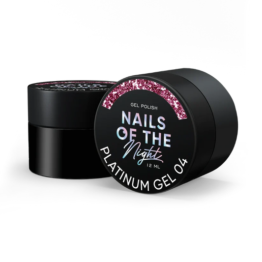 NAILSOFTHENIGHT Platinum Gel 04 esmalte en gel rosa metálico profesional 12 ml