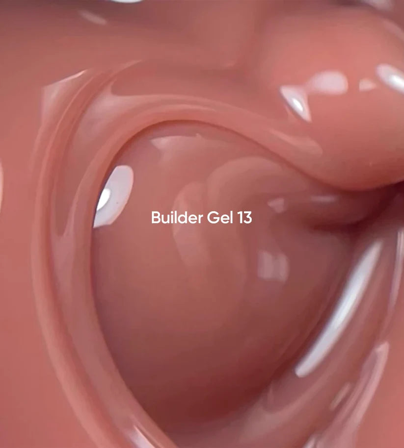 NAILSOFTHEDAY Builder Gel 13 — gel caramelo oscuro para extensiones de uñas, 15 ml
