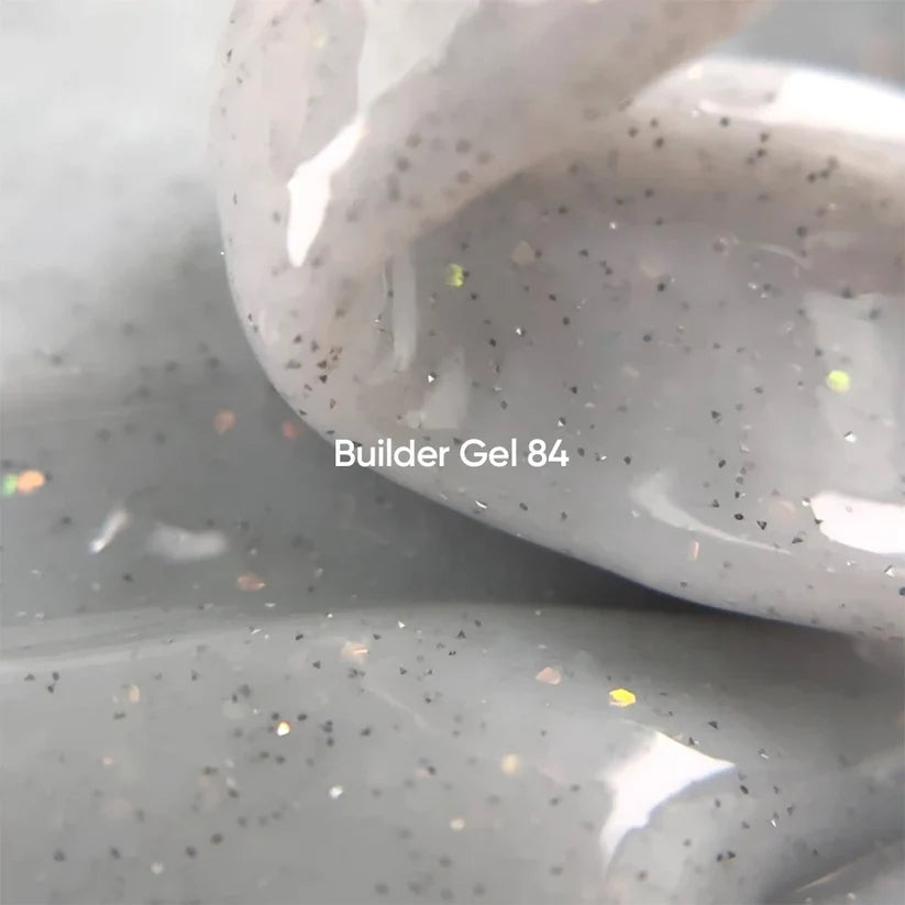 NAILSOFTHEDAY Builder Gel 84 — builder gel lechoso reflectante con brillo opal, 15 ml