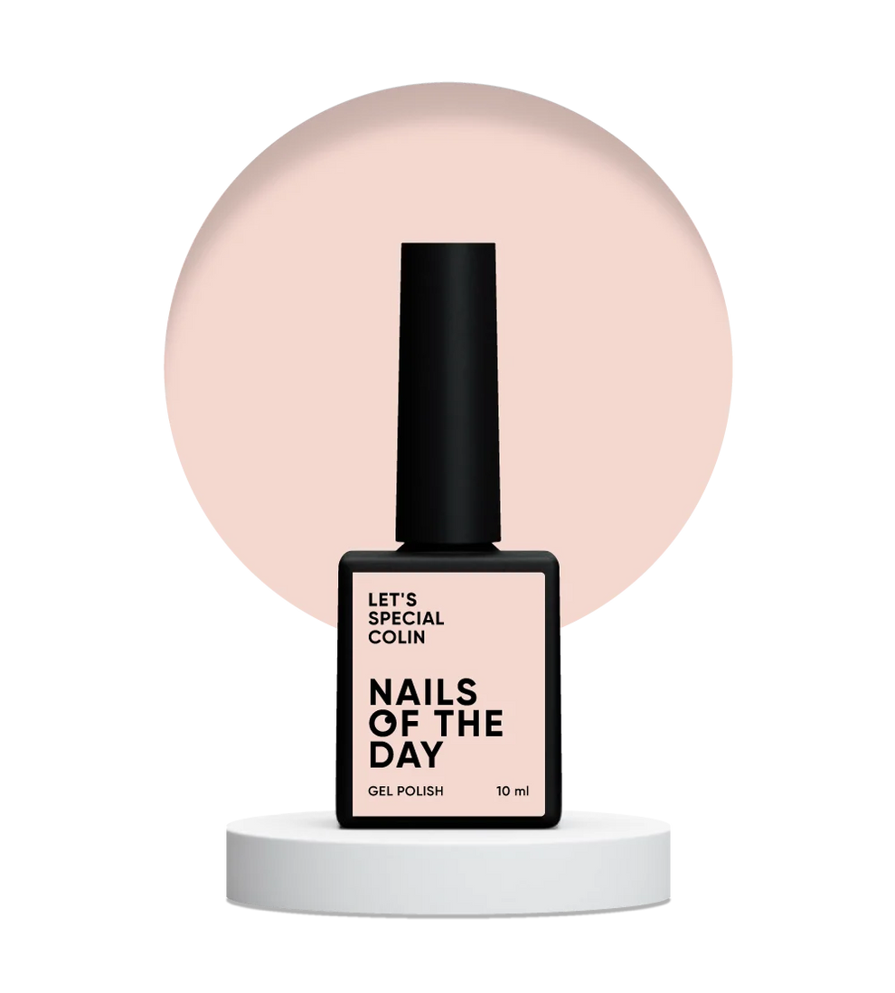 NAILSOFTHEDAY Let’s special Colin — esmalte semipermanente durazno lechoso, 10 ml