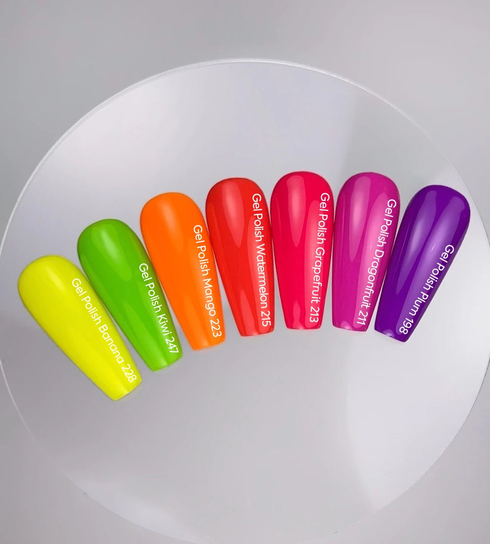 NAILSOFTHEDAY Gel Polish Dragonfruit-211, 10 ml — esmalte semipermanente rosa magenta con cobertura total en una sola capa