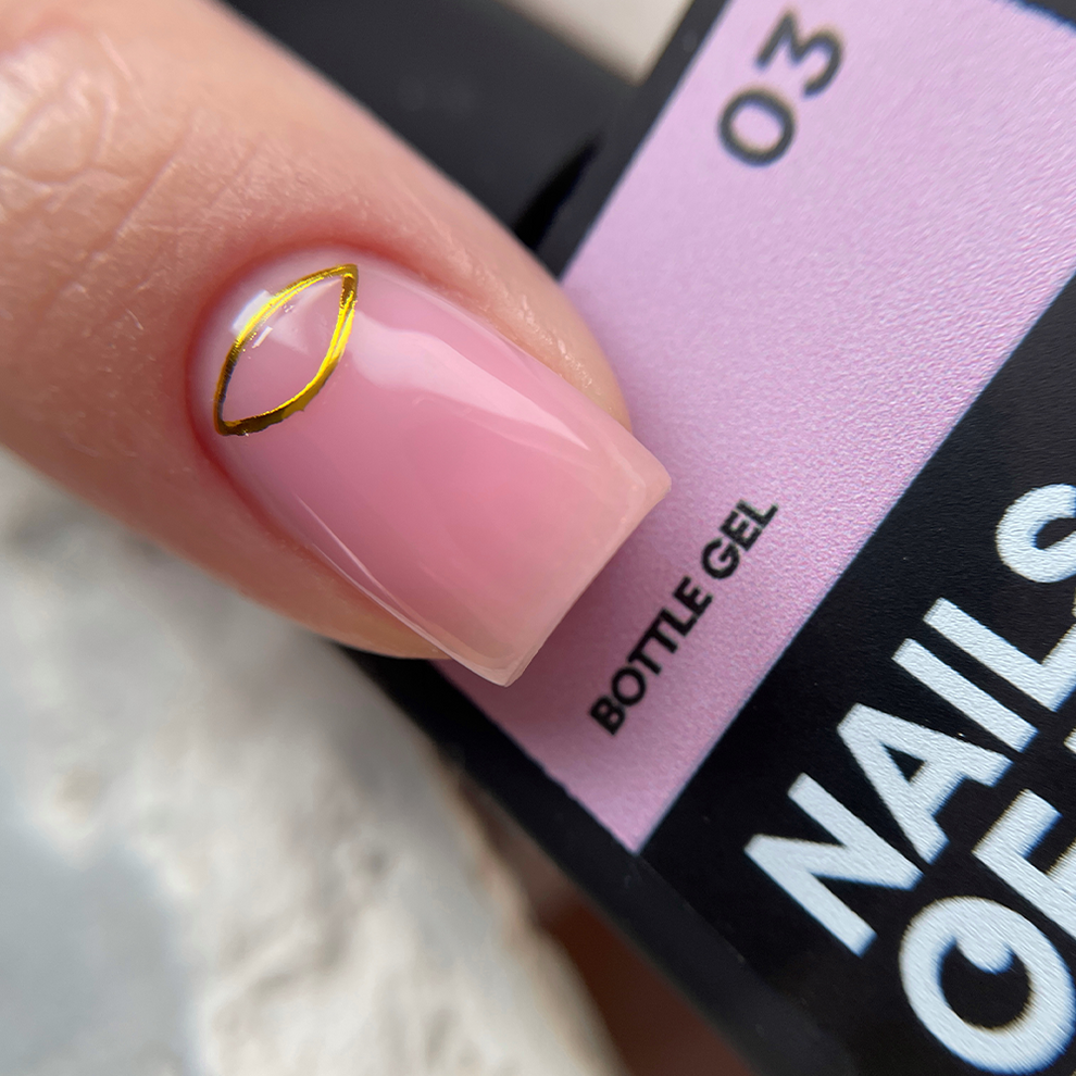NAILSOFTHEDAY Bottle gel 03 – gel ultrafuerte rosa claro, 10 ml