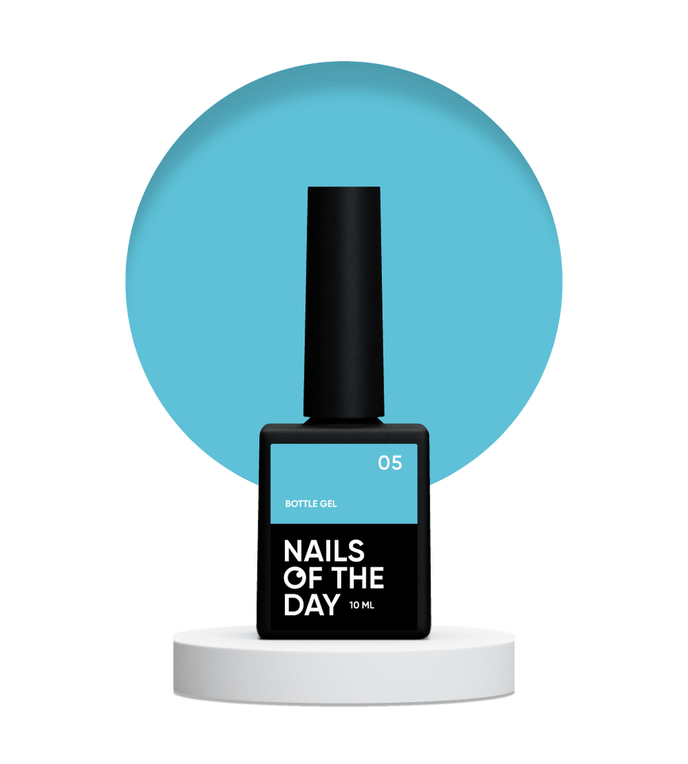 NAILSOFTHEDAY Bottle gel 05 – gel súper fuerte (azul cielo), 10 ml