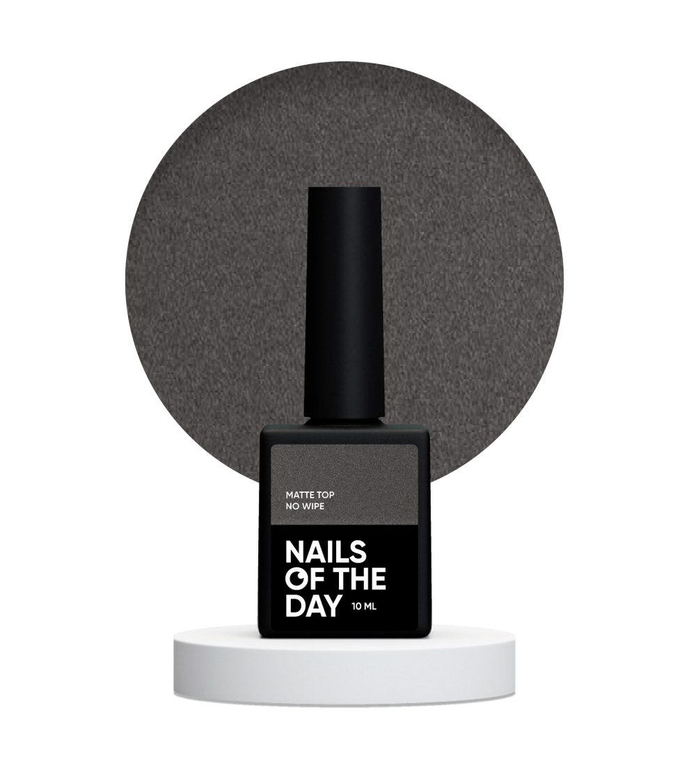 NAILSOFTHEDAY Matte top no wipe – top mate sin capa pegajosa, con filtros UV, 10 ml