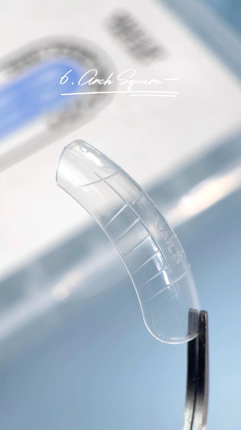 NAILSOFTHEDAY Dual Form Pro Mix 6 (Tipo 11) — set de formas superiores con 6 tipos diferentes, 12 tamaños por tipo, 144 unidades en total.