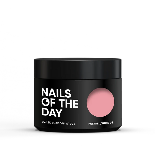 NAILSOFTHEDAY Polygel nude 05 — Polígel rosa nude, 30 g