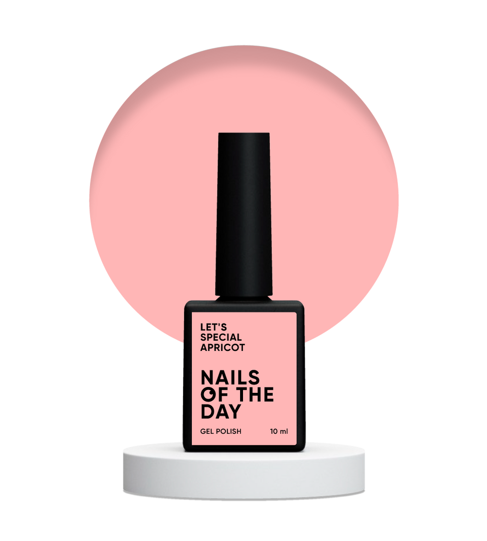 NAILSOFTHEDAY Let's Special Apricot — esmalte esemipermanente para uñas de albaricoque que cubre en una capa, 10 ml