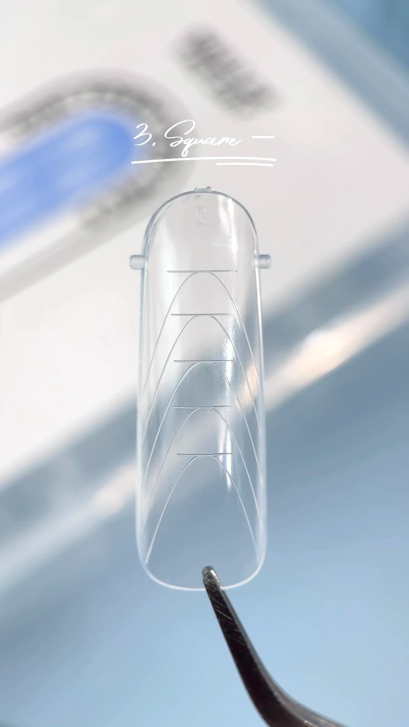 NAILSOFTHEDAY Dual Form Pro Mix 6 (Tipo 11) — set de formas superiores con 6 tipos diferentes, 12 tamaños por tipo, 144 unidades en total.