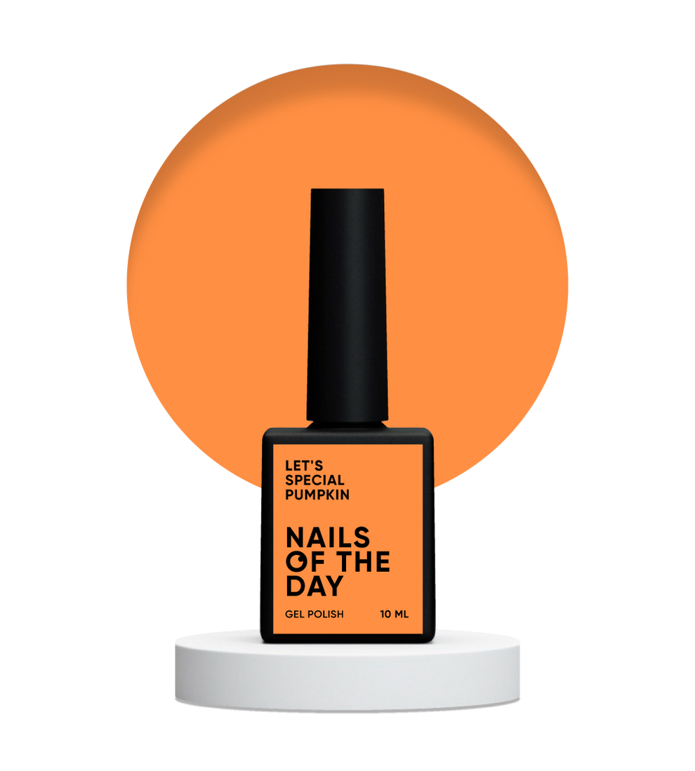 NAILSOFTHEDAY Let's Special Pumpkin: esmalte semipermanente color calabaza para uñas que cubre en una capa, 10 ml