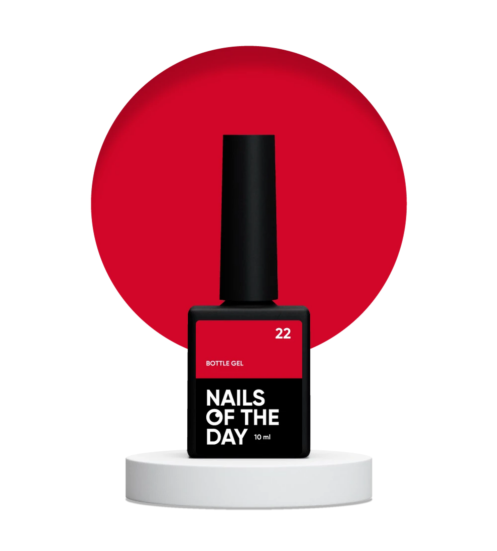 NAILSOFTHEDAY Bottle Gel 22 – Gel Extra Fuerte Frambuesa Oscuro, 10 ml