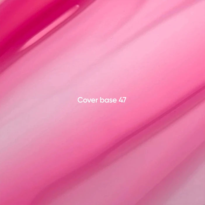 NAILSOFTHEDAY Cover Base 47 Light Pigment – base para uñas rosa intenso semitransparente con pigmentación ligera, 10 m