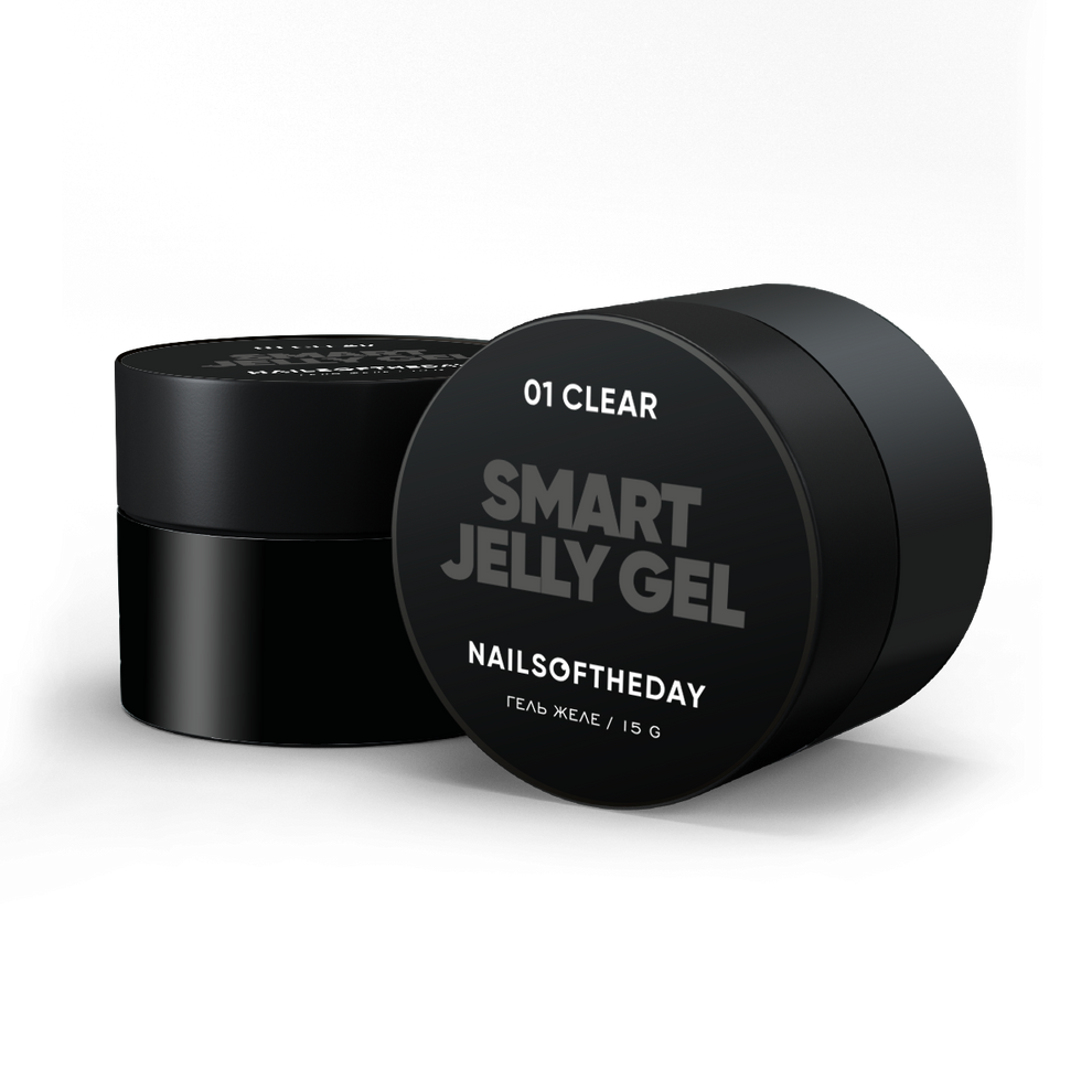 NAILSOFTHEDAY Smart Jelly gel 01: gel de construcción transparente para uñas, 15 g