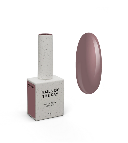NAILSOFTHEDAY Bottle Gel 26 – gel ultraresistente beige cálido para el refuerzo de uñas, 10 ml