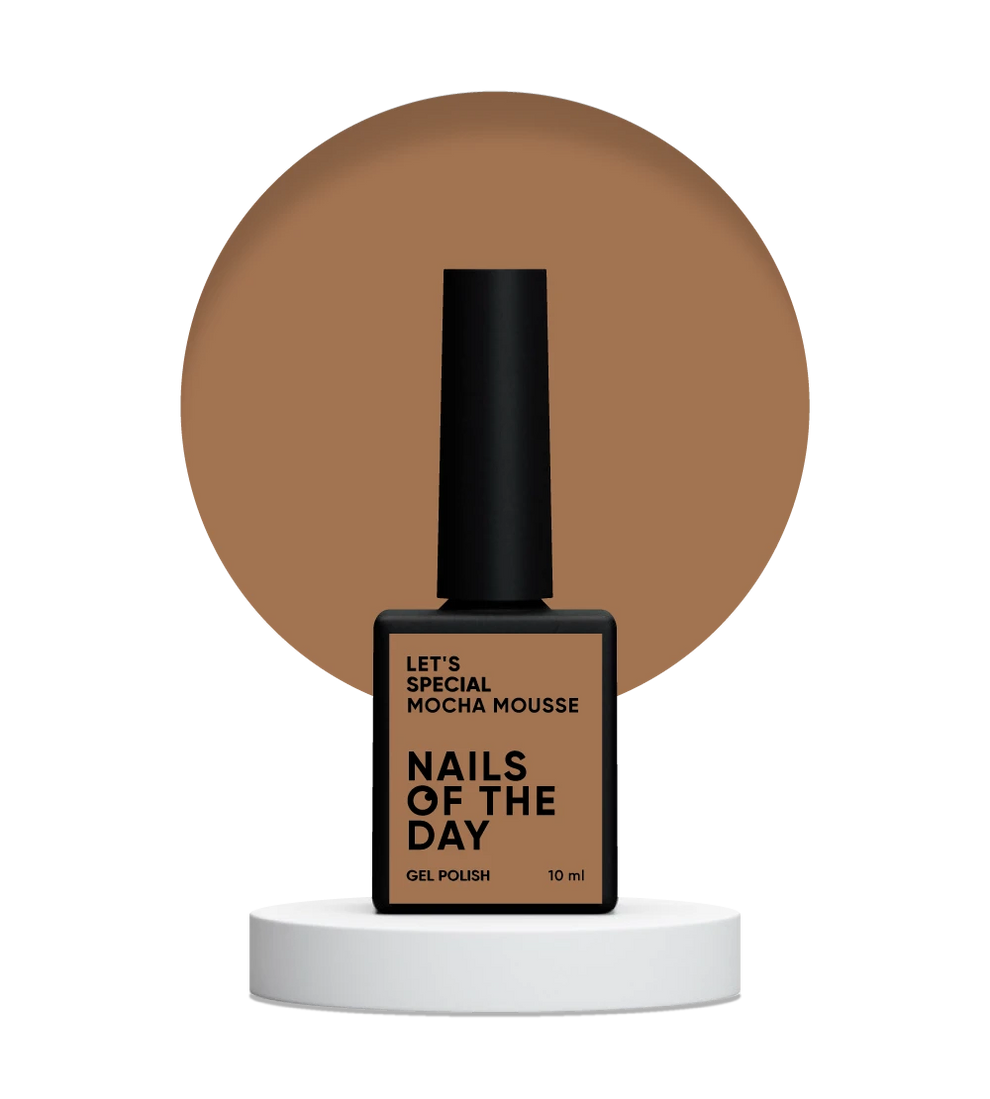 Esmalte semipermanente NAILS OF THE DAY Mocha Mousse beige caramelo, 10ml