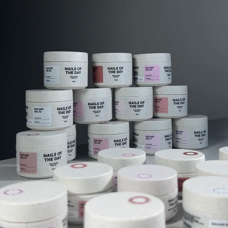 NAILSOFTHEDAY Builder Gel 10 — gel rosa para extensiones de uñas, 30 ml