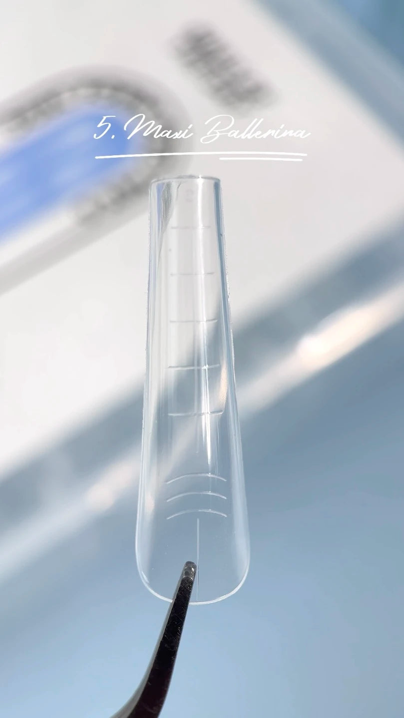 NAILSOFTHEDAY Dual Form Pro Mix 6 (Tipo 11) — set de formas superiores con 6 tipos diferentes, 12 tamaños por tipo, 144 unidades en total.